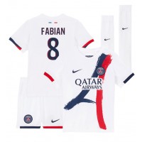 Paris Saint-Germain Fabian Ruiz #8 Udebanesæt Børn 2024-25 Kortærmet (+ Korte bukser)